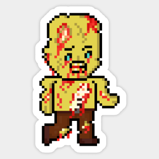 Pixel Monster Zombie Sticker